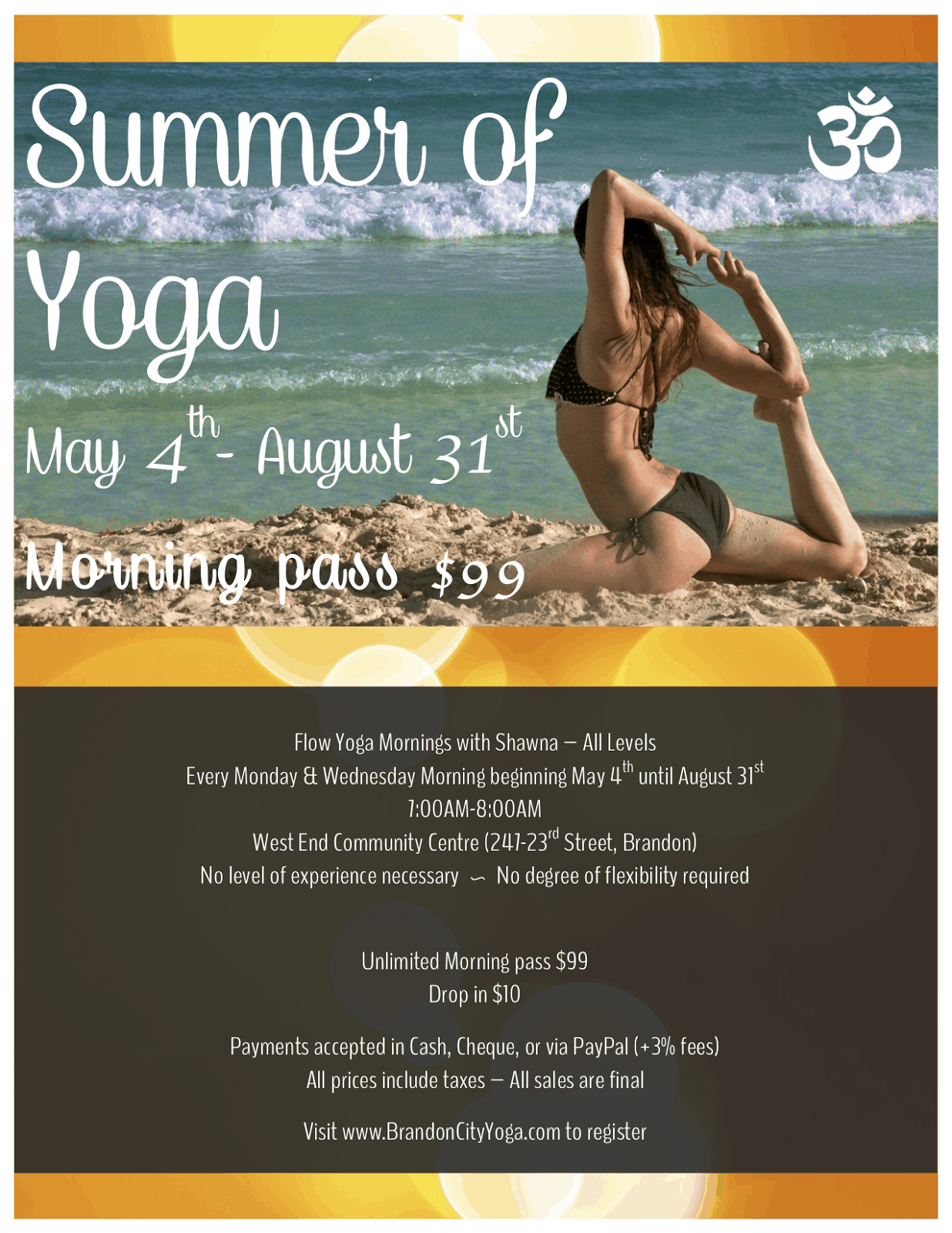 Summer of Yoga - Brandon City Yoga